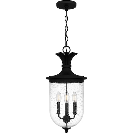 Quoizel Havana Outdoor Hanging 3 Lights Earth Black HVN1910EK